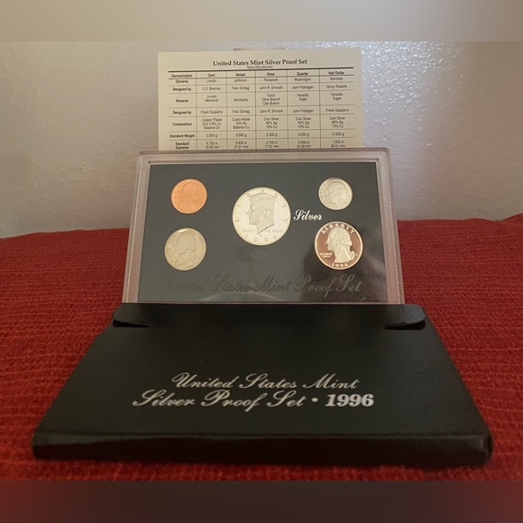 United States Mint Silver Proof Set 1996